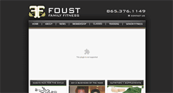 Desktop Screenshot of foustfitness.com