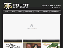 Tablet Screenshot of foustfitness.com